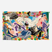 Frank Stella, Monstrous Pictures of Whales (from the Moby Dick Deckle Edges series), 1993, lithograph, etching, aquatint, screenprint in colors on embossed TGL handmade