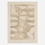 Jasper Johns, Untitled, 1998-2015, softground aquatint on Somerset Velvet Newsprint