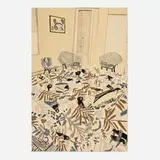 Jonas Wood, Untitled, State III (Dusk), 2014, 10-color lithograph on gray Rives BFK paper