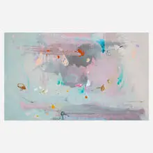 Helen Frankenthaler, Grey Fireworks, 2000, screenprint in colors on Somerset