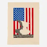 Jasper Johns, Untitled (Flag and Vase)
