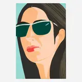 Alex Katz, Ada with Sunglasses (from the Alex & Ada, the 1960s to the 1980s portfolio), 1990, screenprint in colors on Arches