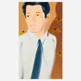 Alex Katz, White Shirt (William) (from the White Shirt portfolio), 2021, archival pigment print on Innova Etching Cotton Rag