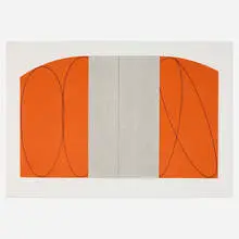 Untitled by Robert Mangold, 1997, screenprint in colors on Somerset, sold Oct 2024
