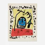 Exhibition at the Galerie Matarasso by Joan Miró, 1957, lithograph in colors, sold Oct 2024