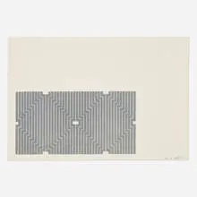 Casa Cornu (First Version) by Frank Stella, 1969, lithograph on Arches, sold Oct 2024