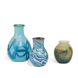 Charles Lotton, group of vases, three