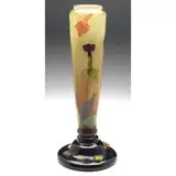 Important marqueterie de verres ou cristaux vase by Émile Gallé, sold Jun 2022