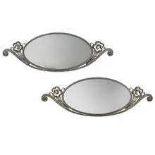 Fred Perret, French Art Deco wall mirrors, pair, #AS-24