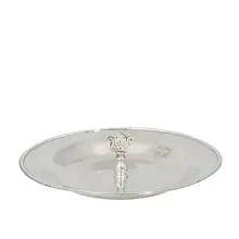 Potter Bentley Studios, round dish with card holder, Cleveland, USA