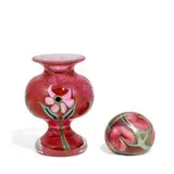 John Lotton, Leaf and Vine paperweight pedestal vase