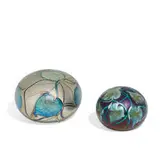 David Lotton, Leaf and Vine paperweights, two