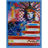 Peter Max, God Bless America II, 2001