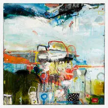 Robert Baribeau, Untitled, 1994, acrylic and mixed media on canvas