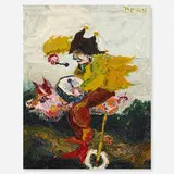 Peter Dean, Untitled, c. 1970, oil on panel