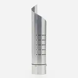 Modern, table lamp, c. 1970, aluminum honeycomb sheet