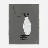 Claes Oldenburg, Soft Light Bulb - Night, 1997, lithograph in colors with chine-collé on Dieu Donne gray paper