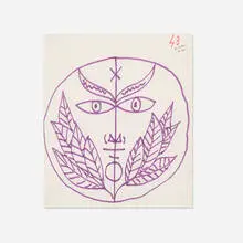 Untitled by Jean Cocteau, 1961, ink on paper, sold Jul 2020