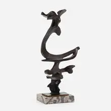 Bill Barrett, Untitled, 1982-88, cast bronze, marble