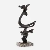 Bill Barrett, Untitled, 1982-88, cast bronze, marble