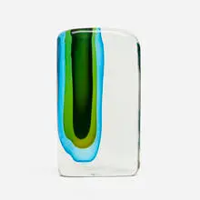 Sasso vase by Antonio da Ros, c. 1960, sommerso glass, sold Jul 2020