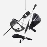 Derick Pobell, Untitled (mobile), 2013, balsa wood, lacquer, steel