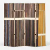 Anke Blaue, Untitled (folding screen), c. 2000, painted canvas over wood