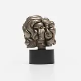 Miguel Ortiz Berrocal, Portrait de Michele, 1969, nickel-plated zamak, cubic zirconia, enamel