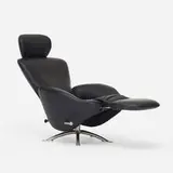 Dodo chair, model K10 by Toshiyuki Kita, 2000, leather, matte chrome-plated steel, stainless steel, sold Jul 2020