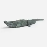 William C. Allen, Alligator, c. 1990, welded and galvanized steel with liquid copper coating