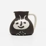Têtes pitcher by Pablo Picasso, 1956, glazed earthenware with oxidized paraffin decoration, sold Jul 2020