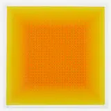 Yellow Filtration by Julian Stanczak, 1979, screenprint in colors on Somerset paper, sold Jul 2020