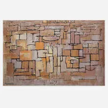 Composition in Grey and Yellow carpet by Piet Mondrian, machine-woven wool, sold Jul 2020