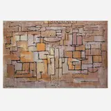 Composition in Grey and Yellow carpet by Piet Mondrian, machine-woven wool, sold Jul 2020