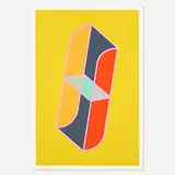 John Randolph Carter, Frictionless Glider #4, 1970, screenprint in colors