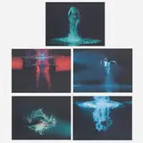 Bill Viola, Five Angels for the Millenium portfolio, offset lithograph in colors