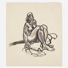 Joseph Delaney, Untitled, c. 1935, ink and gouache on paper