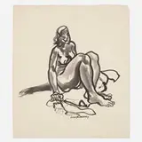 Joseph Delaney, Untitled, c. 1935, ink and gouache on paper