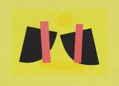 Untitled by Terry Frost, Terry Frost RA (1915-2003) 'Newlyn Sunrise' screenprint in colours, sold Oct 2021