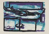 Frank Auerbach, Untitled, b.1931) 'Reclining Figure I' screenprint in colours