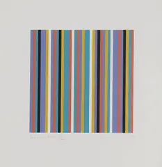 Untitled by Bridget Riley, KS 39) screenprint in colours, sold Oct 2021