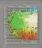 William Tillyer, Untitled, acrylic paint on metal mesh 44 x 38cm Provenance: With Bernard Jacobson Gallery. .