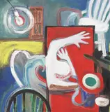 Peter Denmark, Untitled, acrylic on canvas 121.5 x 121.5cm