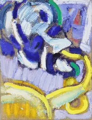 Alan Gouk, Untitled, oil on canvas 23 x 18cm (irregular) Provenance: With Flowers East