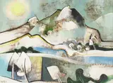 Geoffrey Key, Untitled, oil on board 39 x 52cm .