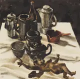 Ahmed Moustafa, Untitled, 1974 oil on canvas 96.5 x 96.5cm