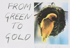Untitled by Tracey Emin, Tracey Emin RA (b.1963) 'From Green to Gold' offset lithograph in colours, sold Oct 2021