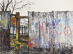 Noel Gibson, Untitled, oil on board 80 x 106cm .