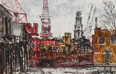 Noel Gibson, Untitled, oil on board 78 x 122cm .