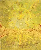 Lee Mullican, Untitled, oil on canvas